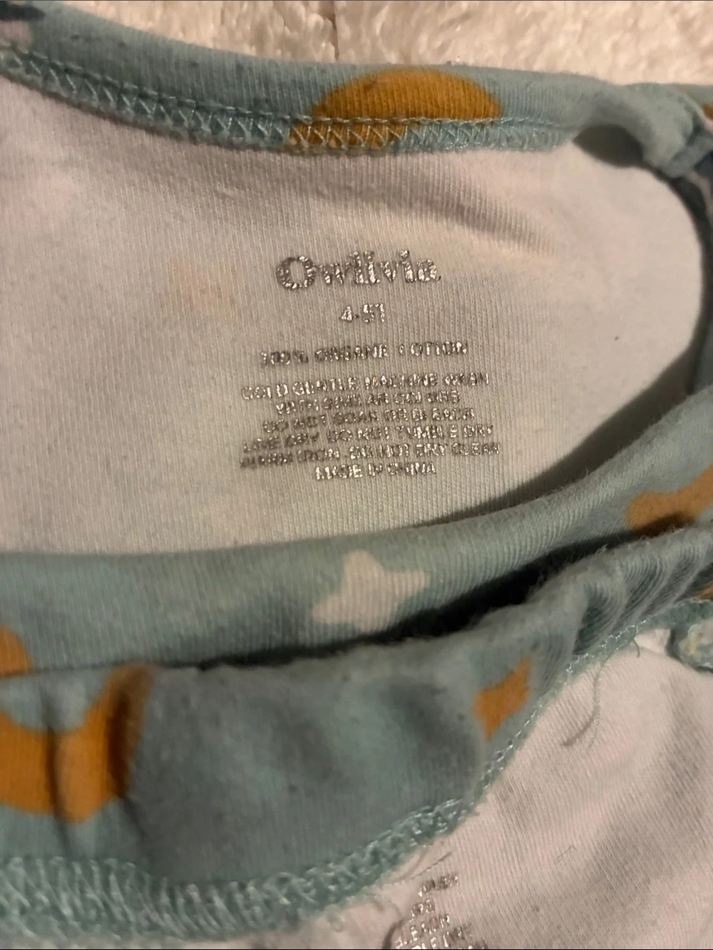 Owlivia Crocodile Print Kids Pajama Set